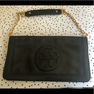 🦄Tory Burch🦄GUCBlack Leather clutch/shoulder bag